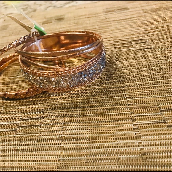 5 for $20! Rose Gold Bangle Bracelets - Picture 2 of 3